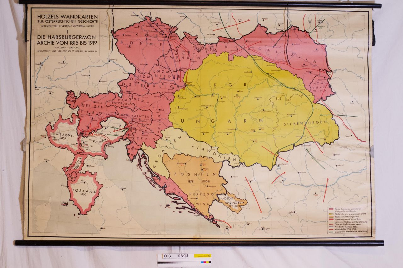 Landkarte Habsburgermonarchie